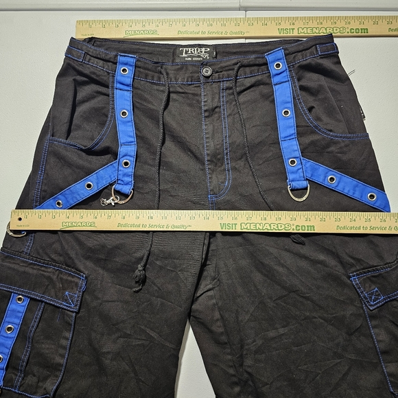 VTG TRIPP NYC Pants Mens XL (38x31) Daang Goodman Goth Rave Emo Convertible Zip - Picture 10 of 14